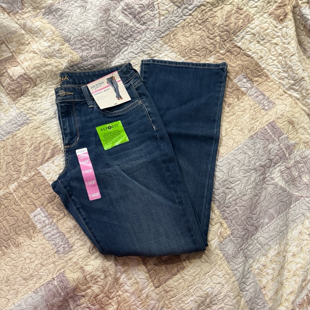 Arizona Jean Company Women's Dark Blue Boot Cut Jeans